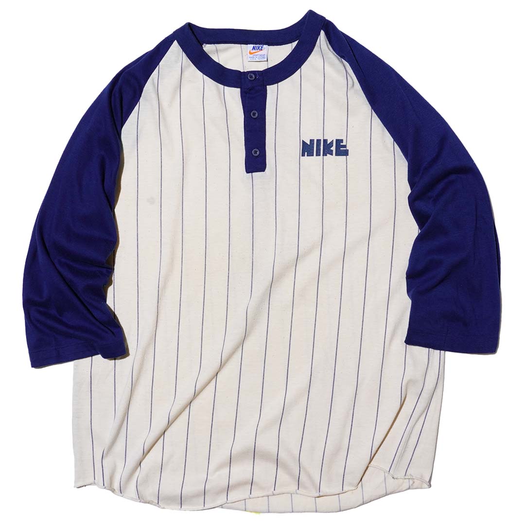 NIKE 3 4 SLEEVE HENLEY BASEBALL JERSEY KNIT T SHIRT weareasterisk