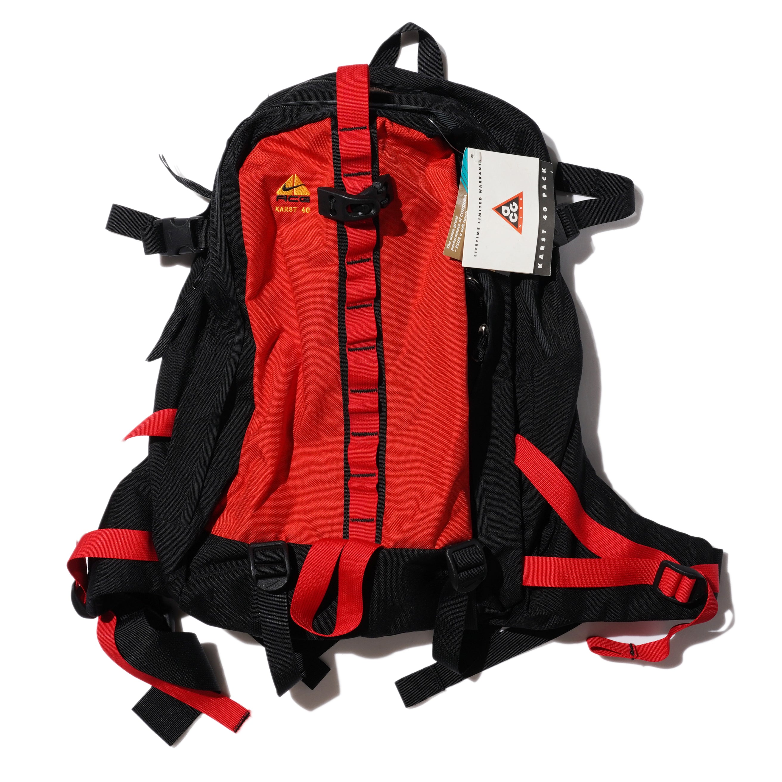 NIKE ACG KARST 40 BACKPACK BLACK RED weareasterisk