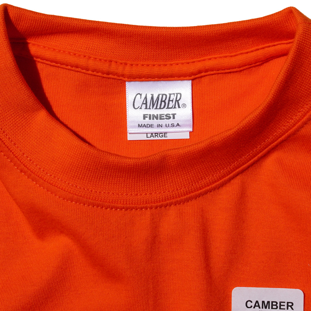 CAMBER FINEST #705 LONG T-SHIRT (BURNT weareasterisk – SLEEVE ORANGE)