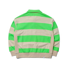 STRIPED HALF-ZIP PULLOVER