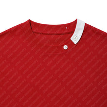 BUTTON S/S T-SHIRT (RED)