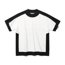TWO TONE PATCHED SHORT SLEEVE T-SHIRT