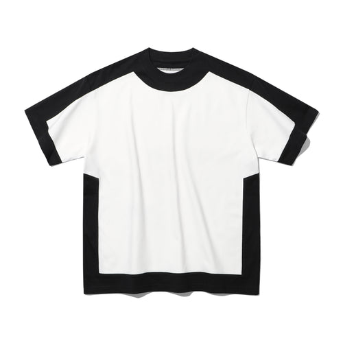 TWO TONE PATCHED SHORT SLEEVE T-SHIRT