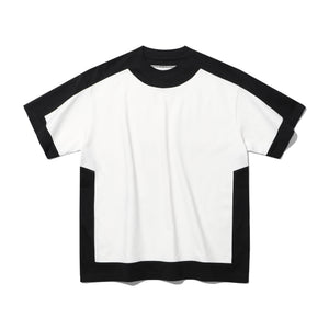 TWO TONE PATCHED SHORT SLEEVE T-SHIRT