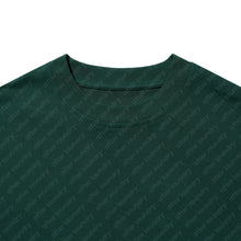 DOUBLE LAYER PATCHED S/S T-SHIRT (GREEN w/ GREY)