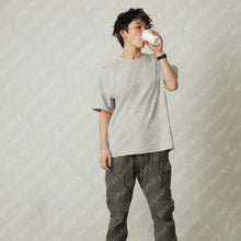 SQUARE PATCHED S/S T-SHIRT(GREY)