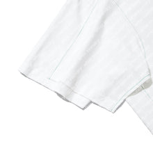 DOUBLE LAYER PATCHED S/S T-SHIRT (WHITE w/GREEN)