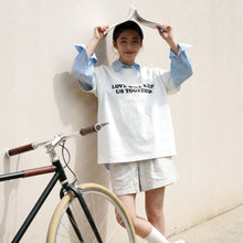 LOVE WILL KEEP US TOGETHER SHORT SLEEVE T-SHIRT(WHITE w/ GREEN)