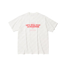 LOVE WILL KEEP US TOGETHER SHORT SLEEVE T-SHIRT(WHITE w/ GREEN)