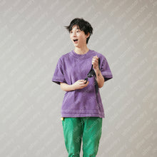 DOUBLE COLLAR S/S T-SHIRT (WASHED PURPLE)