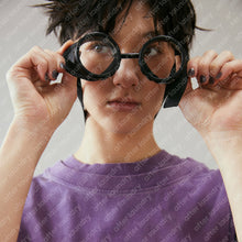 DOUBLE COLLAR S/S T-SHIRT (WASHED PURPLE)