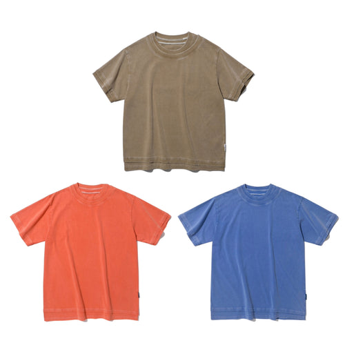 WASHED MOCK TWO-PIECE SHORT SLEEVE T-SHIRT