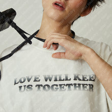 LOVE WILL KEEP US TOGETHER (TEAR US APART) S/S T-SHIRT (GRADIENT GREY)