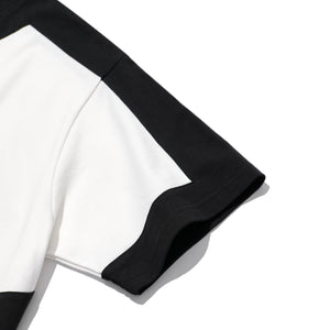 TWO TONE PATCHED SHORT SLEEVE T-SHIRT