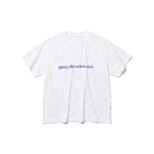 SLEEP DISORDER CLUB S/S T-SHIRT (WHITE w/ NAVY)