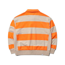 STRIPED HALF-ZIP PULLOVER