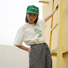 LOVE WILL KEEP US TOGETHER SHORT SLEEVE T-SHIRT(WHITE w/ GREEN)