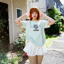 LOVE WILL KEEP US TOGETHER SHORT SLEEVE T-SHIRT (PINK w/ BLACK)