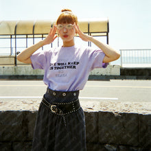 LOVE WILL KEEP US TOGETHER SHORT SLEEVE T-SHIRT (PINK w/ BLACK)