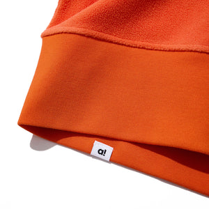 BAD FOOD CLUB REVERSIBLE FLEECE SWEATSHIRT(ORANGE)