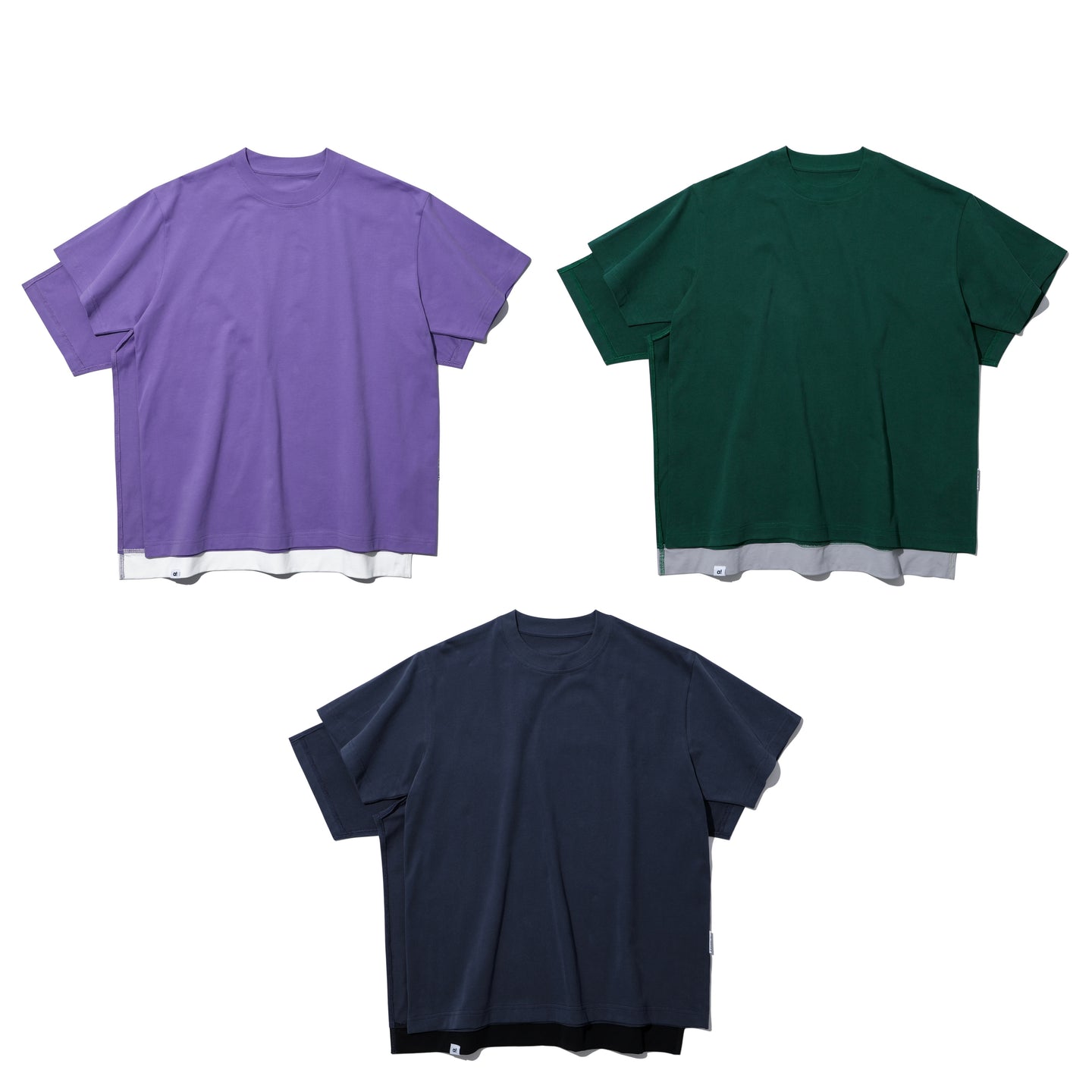 DOUBLE LAYER PATCHED S/S T-SHIRT