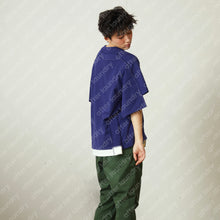 DOUBLE LAYER PATCHED S/S T-SHIRT (NAVY)