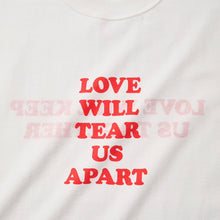 LOVE WILL KEEP US TOGETHER SHORT SLEEVE T-SHIRT (WHITE w/ RED)