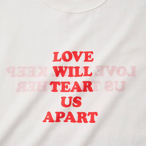 LOVE WILL KEEP US TOGETHER SHORT SLEEVE T-SHIRT (WHITE w/ RED)