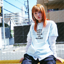 LOVE WILL KEEP US TOGETHER SHORT SLEEVE T-SHIRT (PINK w/ BLACK)