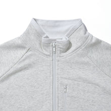 HIGH-NECK COTTON FULL ZIP SWEATSHIRT