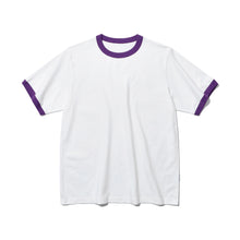 TWO TONE RIBBED COLLAR T-SHIRT