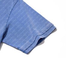 DOUBLE COLLAR S/S T-SHIRT (WASHED BLUE)