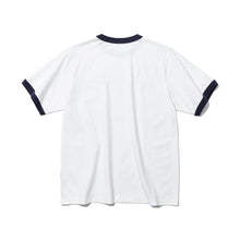TWO TONE RIBBED COLLAR T-SHIRT