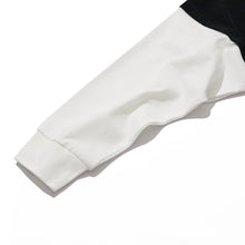 ASTERISK MOCK TWO-PIECE LONG SLEEVE T-SHIRT LIGHT (BLACK w/ WHITE)