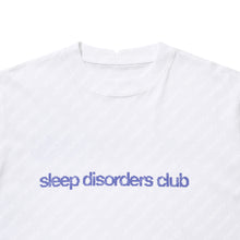 SLEEP DISORDER CLUB S/S T-SHIRT (WHITE w/ NAVY)