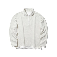 COTTON HALF ZIP SWEATSHIRT