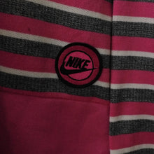 NIKE WOMEN STRIPED SWEATER (GREY W/ PINK)