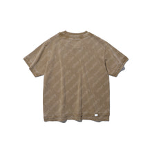 DOUBLE COLLAR S/S T-SHIRT (WASHED BROWN)