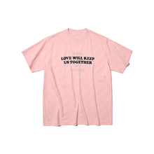 LOVE WILL KEEP US TOGETHER SHORT SLEEVE T-SHIRT (PINK w/ BLACK)