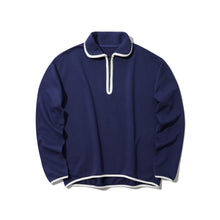 COTTON HALF ZIP SWEATSHIRT