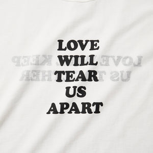 LOVE WILL KEEP US TOGETHER SHORT SLEEVE T-SHIRT (WHITE w/ BLACK)