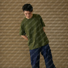 SQUARE PATCHED S/S T-SHIRT (OLIVE)