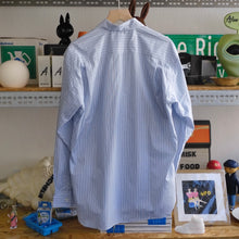 COMME des GARCONS PATCHED STRIPED SHIRT