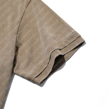 DOUBLE COLLAR S/S T-SHIRT (WASHED BROWN)