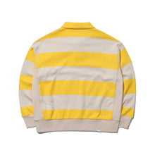 STRIPED HALF-ZIP PULLOVER
