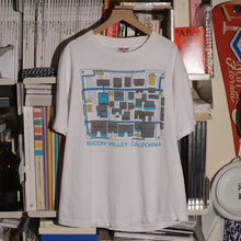 SILICON VALLEY. CALIFORNIA MAP T-SHIRT