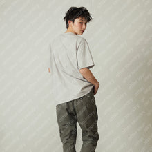 SQUARE PATCHED S/S T-SHIRT(GREY)
