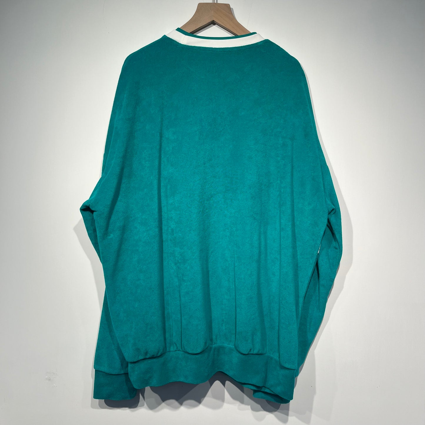 ASTERISK DOUBLE COLLAR TERRY SWEATSHIRT (LIGHT GREEN)