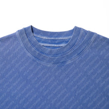 DOUBLE COLLAR S/S T-SHIRT (WASHED BLUE)