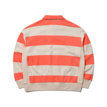 STRIPED HALF-ZIP PULLOVER